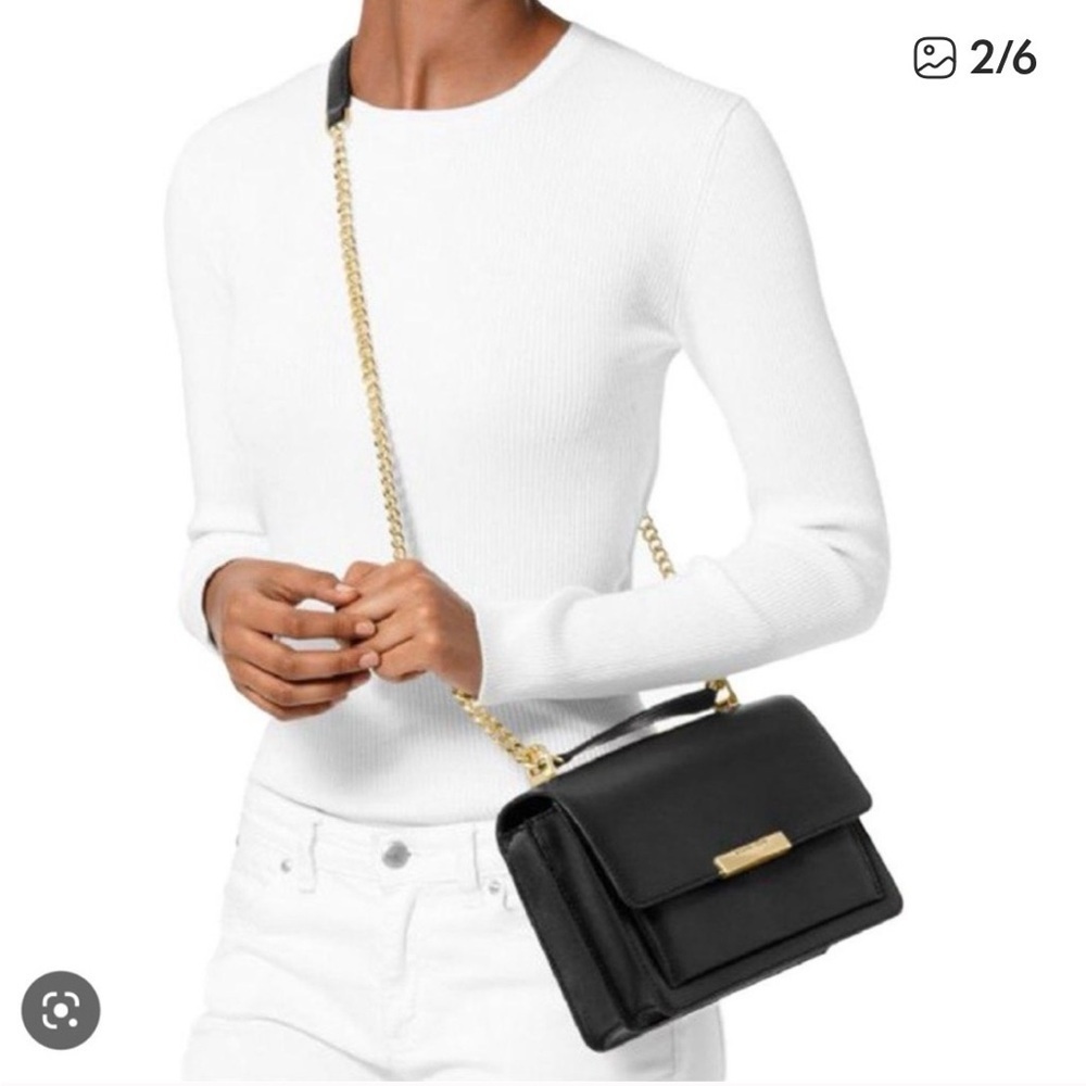 Michael Kors Black Crossbody Bag with Gold Chain - Picture 7 of 7